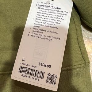 Lulu Lemon never worn NWT hoodie